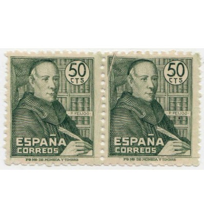 1947. Feijoo. Variedad empalme. Edifil 1011 no catalogado