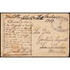 1910. Tarjeta postal Melilla. Franquicia Telegrafía Militar Óptica