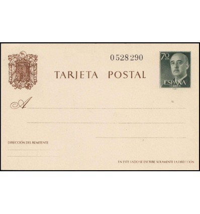 1962. Franco. Entero postal. Edifil 90