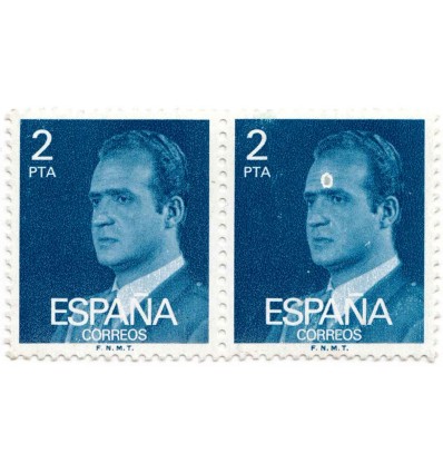 1976. Juan Carlos I. Variedad impresión. Edifil 2345
