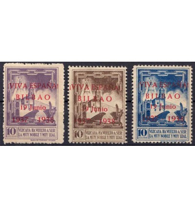 1937-1938. Bilbao (Vizcaya). Guerra civil. Viñeta nacional