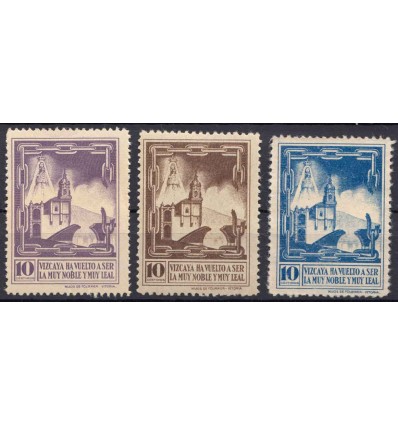 1937-1938. Bilbao (Vizcaya). Guerra civil. Viñeta nacional