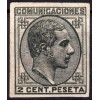 1878. Alfonso XII. Error de color sin dentar. Edifil 190es