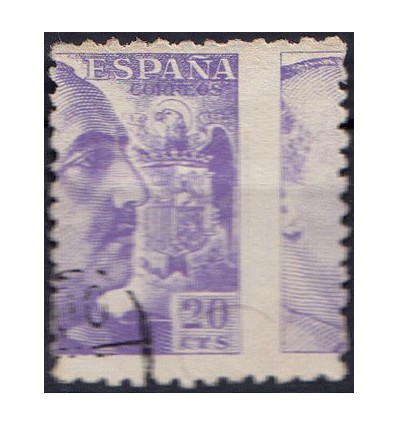 1940. Franco. Variedad dentado desplazado. Edifil 922dv º