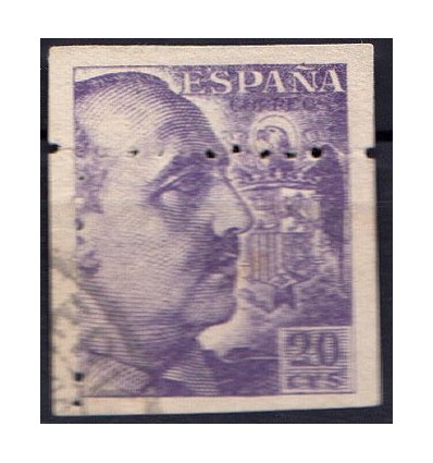 1940. Franco. Variedad dentado desplazado. Edifil 922 º no catalogado