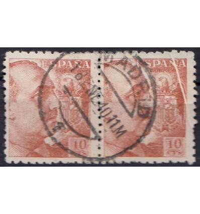 1940. Franco. Variedad empalme. Edifil 920 º no catalogado