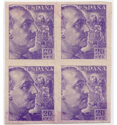 1940. Franco. Maculatura. Fiscal lotería. Edifil 922. Gálvez 3660